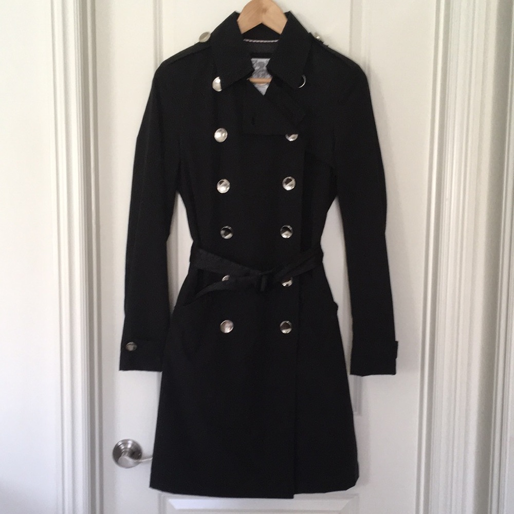 Classic black trench coat